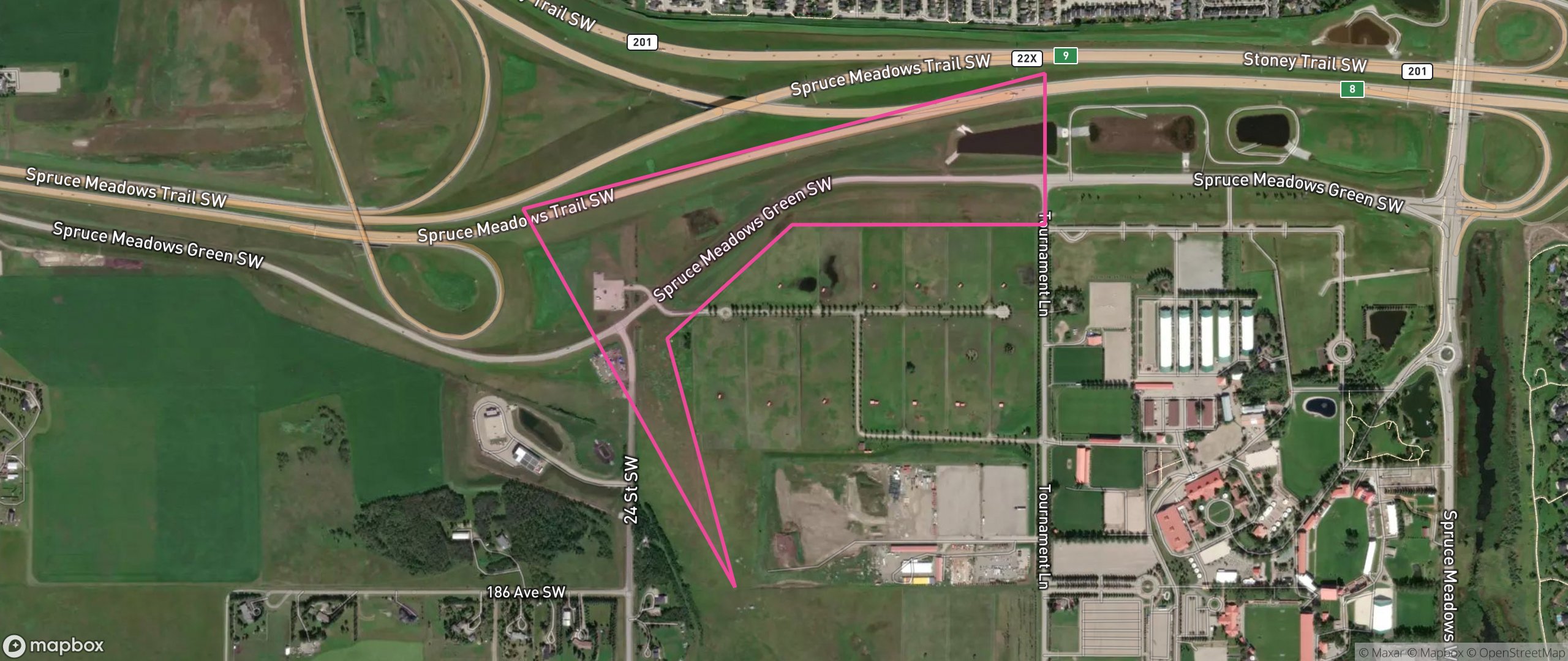 Map of 13H, Calgary showing the community boundary